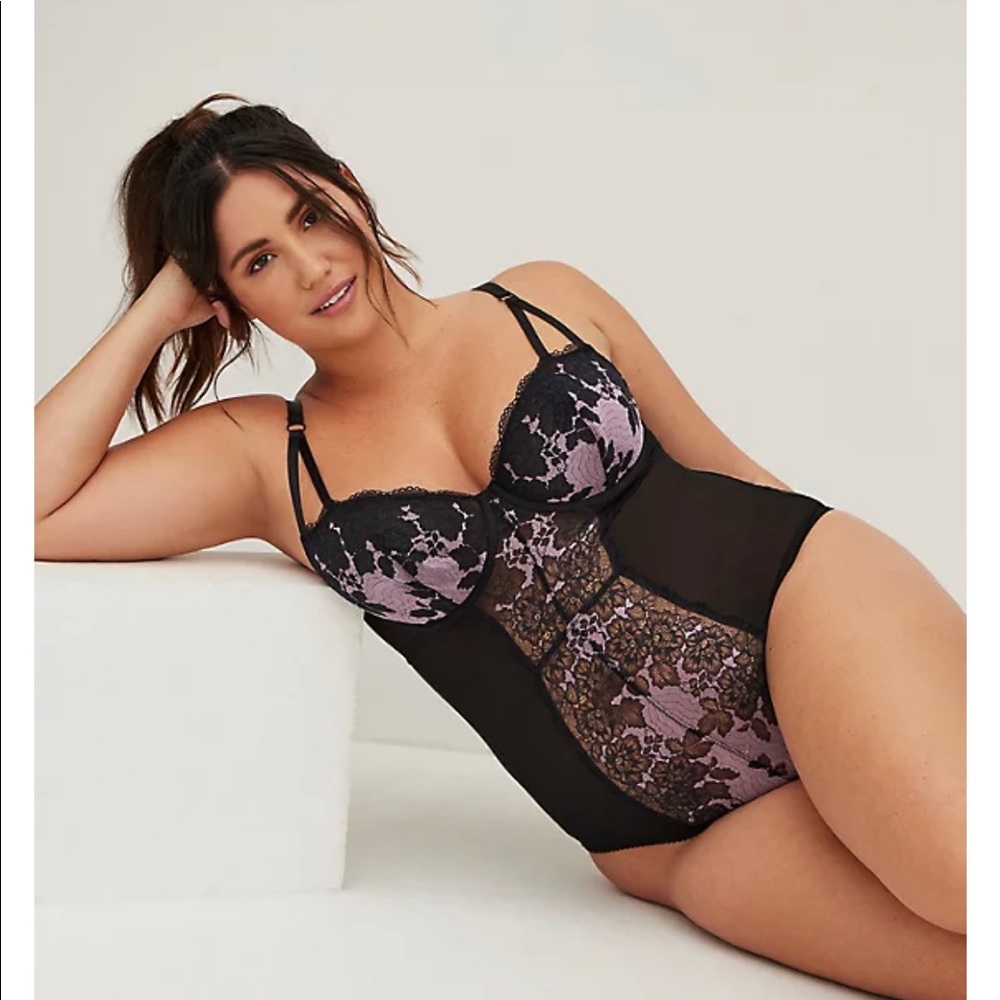 New - Torrid plus size 2 (18/20) boudoir body suit lingerie